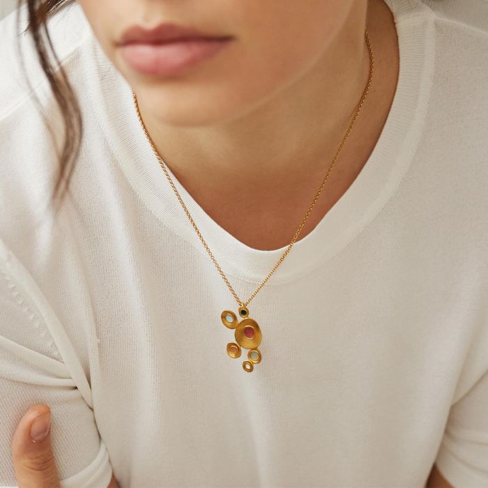 Favorita Gold Pendant Necklace Royal Academy of Arts Shop Royal Academy of Arts