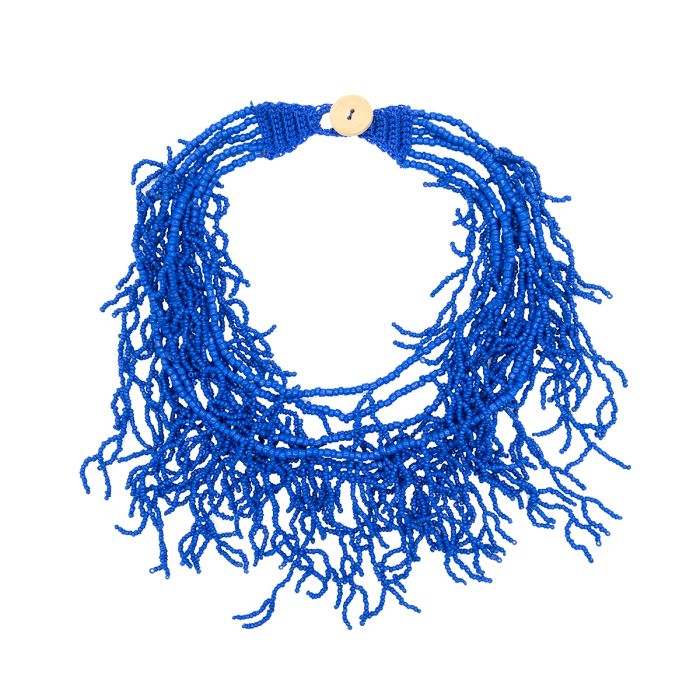Blue coral necklace discount